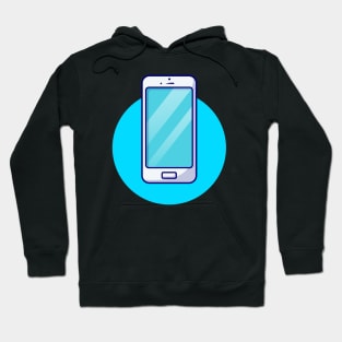 Hand Phone Cartoon Vector Icon Illustration (3) Hoodie